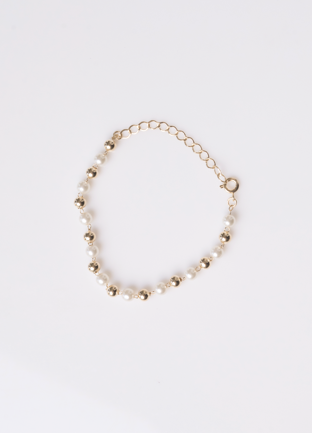 Pulseira Mini Esferas com Pérolas