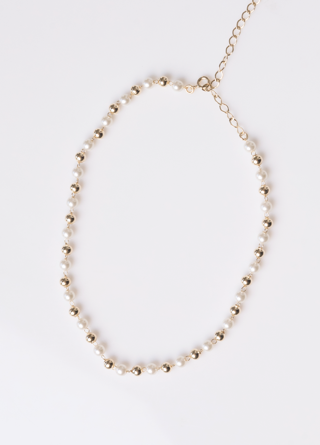 Choker Esferas e Pérolas