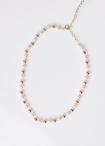 Choker Esferas e Pérolas