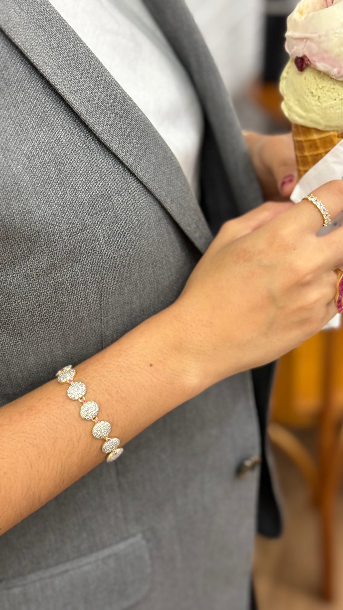 Pulseira Oval Cravejada